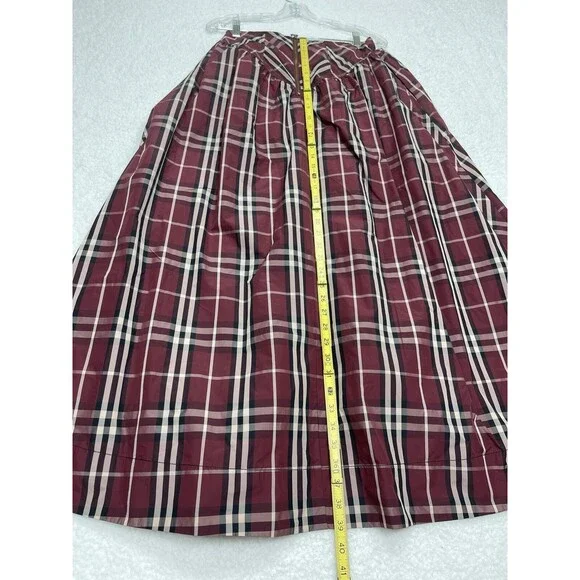 Anthropologie Maeve Maxi Skirt Women Drop Waist Taffeta Preppy Boho Size 2 New Maxi